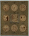 Sheet of Studies Baroque court painter Anthony van Dyck